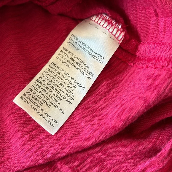 Chico's The Ultimate Tee Pink 3/4 Sleeve Top Women's XL Size 3 - Picture 5 of 9